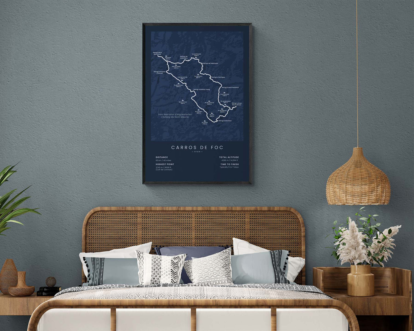 Carros de Foc (Catalonia, Spain, Pyrenees, Aigüestortes i Llac de Sant Maurici National Park) Hike Print in Minimal Interior Decor