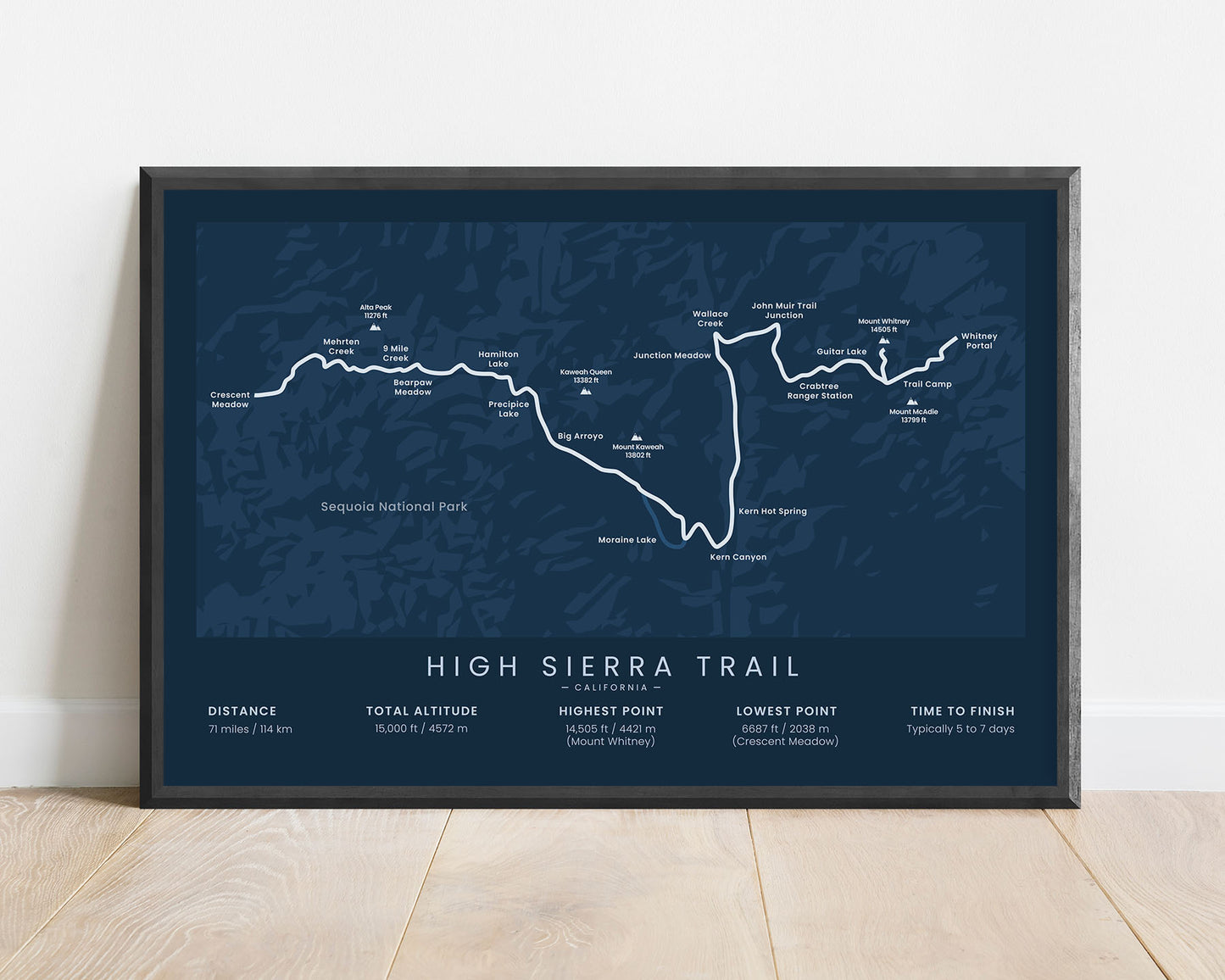 HST (United States) Trail Poster with Blue Background
