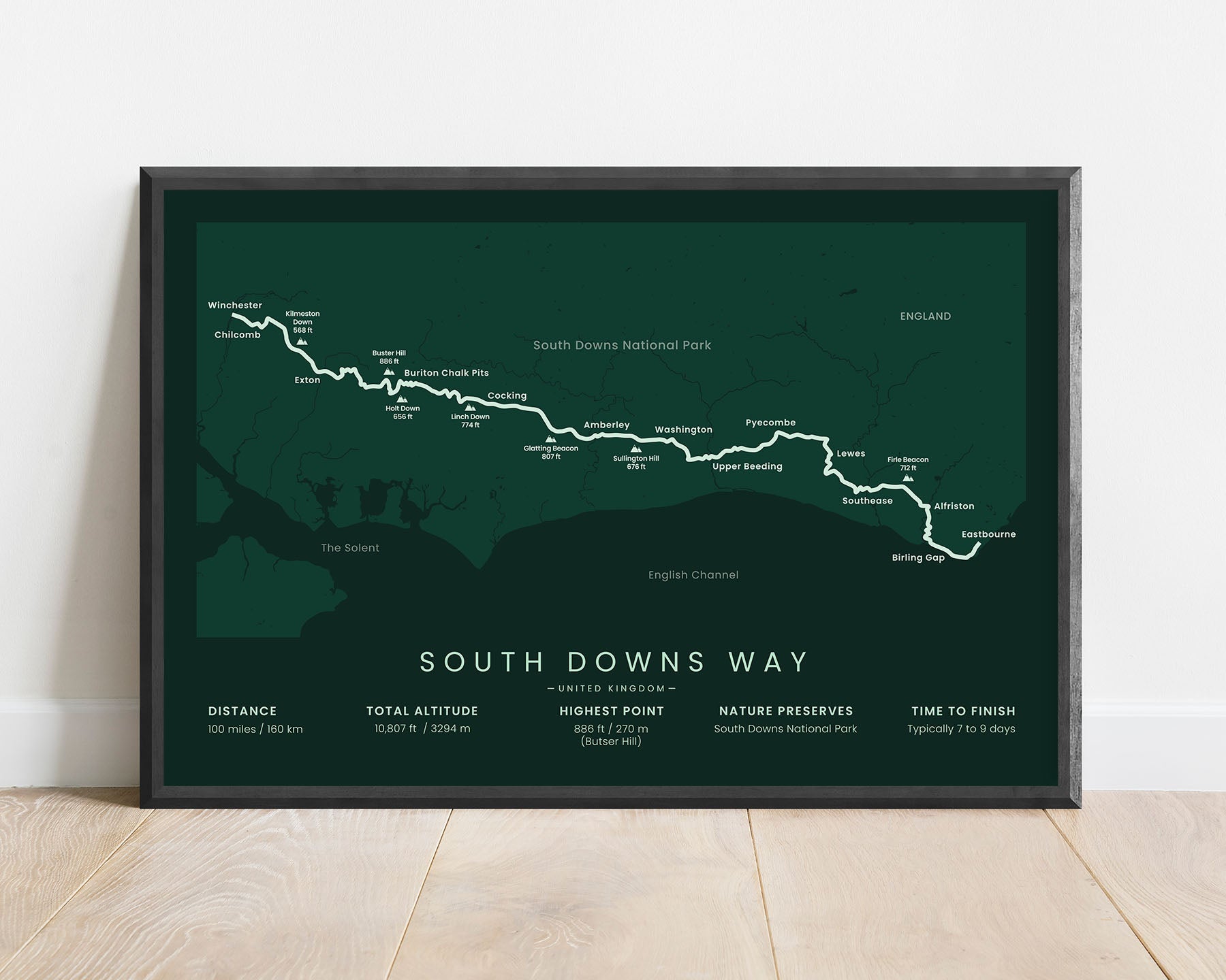 Map Of South Downs England