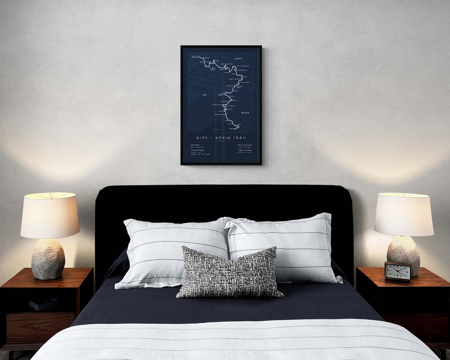 Alpe-Adria Trail (Slovenia) Poster in Minimal Room Decor