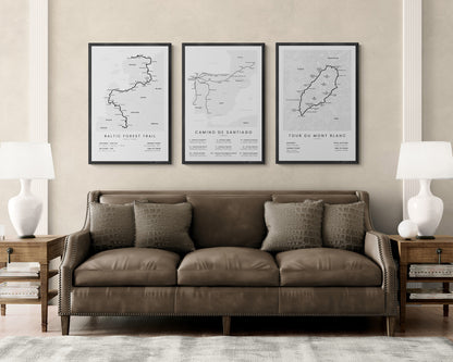 Baltic Forest Trail (Latvia) Trail Wall Decor in Modern Interior Decor