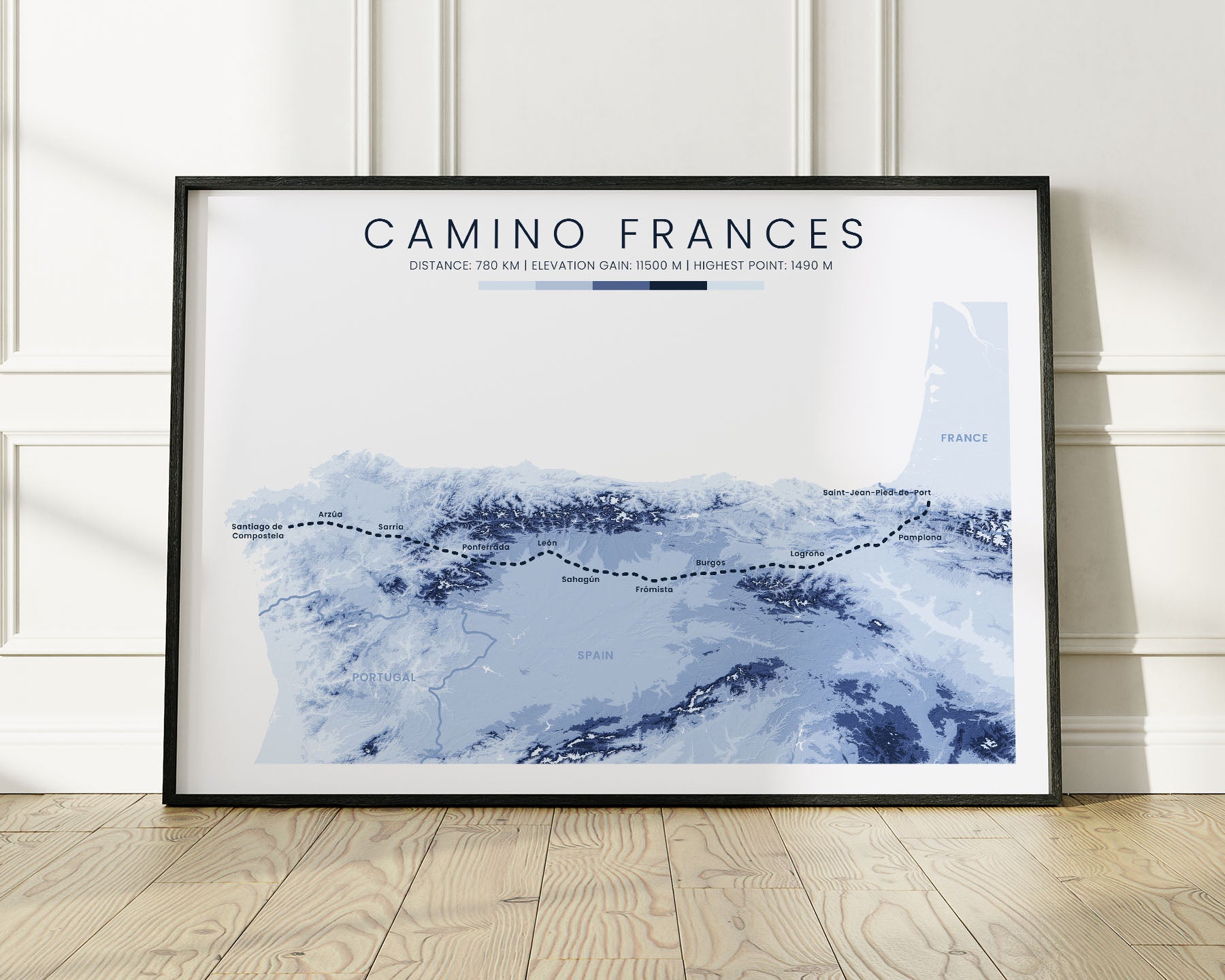 Camino Francés Trail - top Fine Art Print