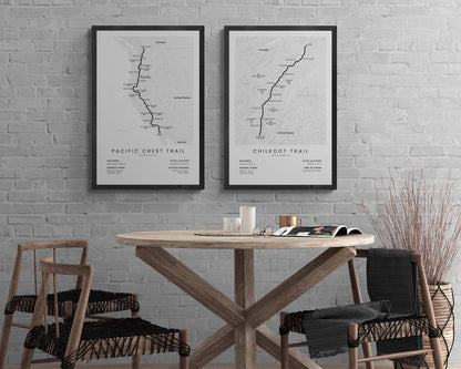 Chilkoot Trail (United States) Trail Wall Decor in Modern Interior Decor