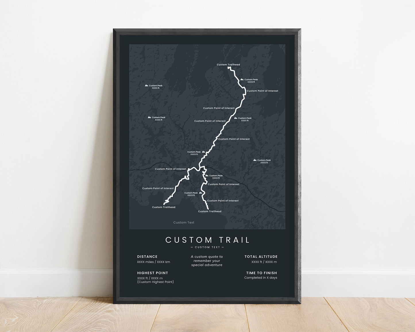 Hiking Trail Poster Customizations