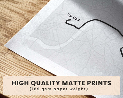 Trail Goals Minimalist Marathon Runner High-Quality Matte Prints