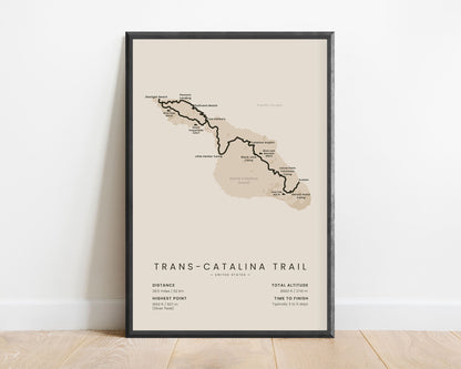 TCT (United States) Route Poster with Beige Background